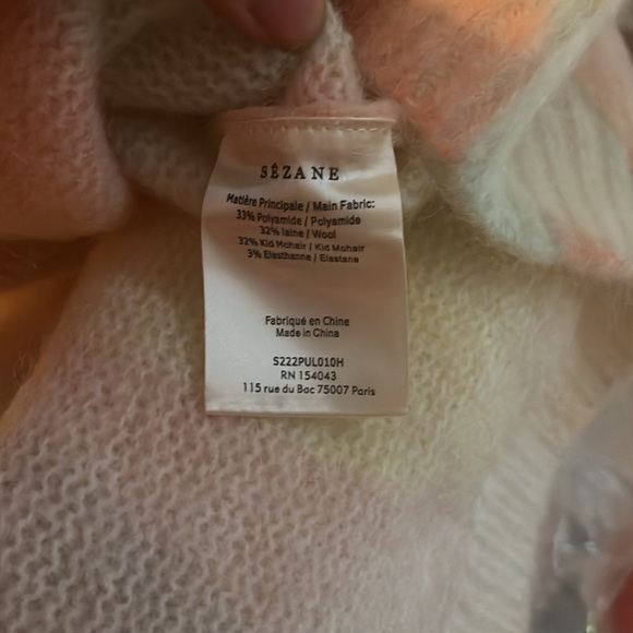 NEW Sézane Amicie Jumper in Leaves Size M - Picture 4 of 6